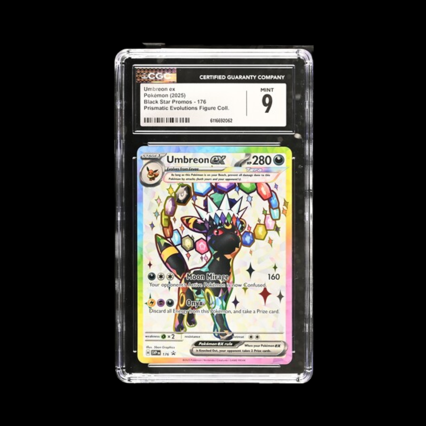 Pokemon Slab Umbreon EX 176 CGC 9 Mint 2025