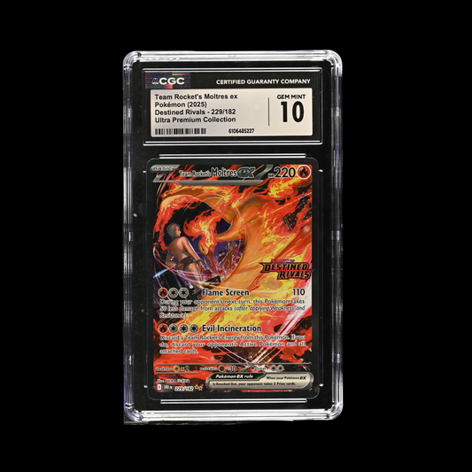 Pokemon Slab Team Rocket's Moltres EX Stamped 229 CGC 10 Mint 2025