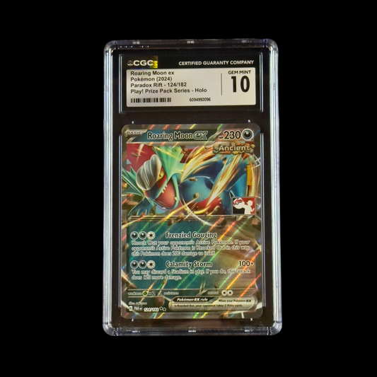 Pokemon Slab Roaring Moon Ex Prize Pack 124 CGC 10 Gem 2024
