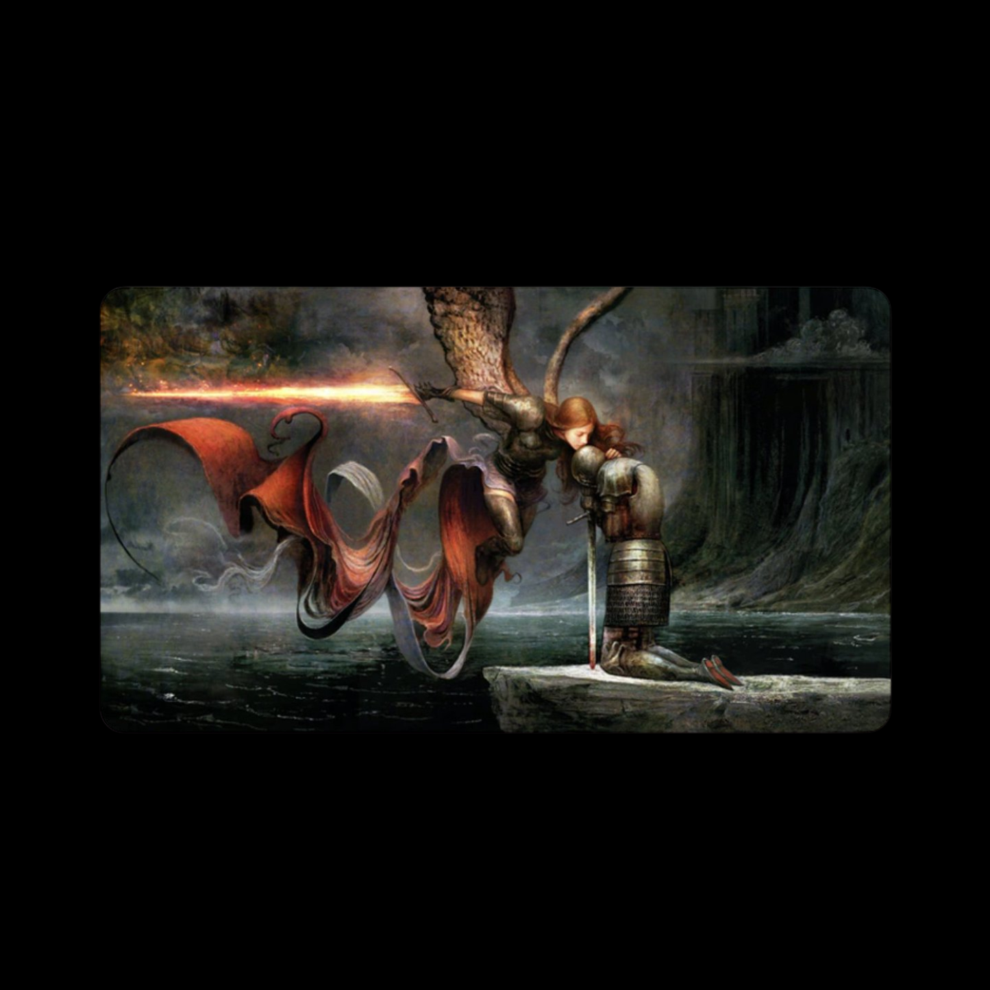 MTG Magic The Gathering Authentic Limited Playmat Signed - Answered Prayers