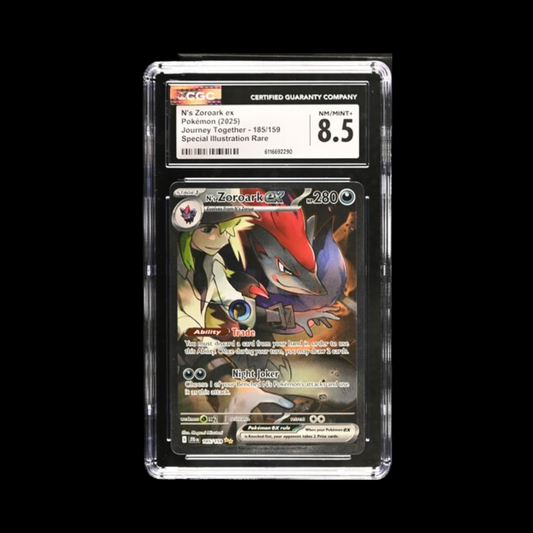 Pokemon Slab N's Zoroark ex 185 CGC 8.5 Nm 2025
