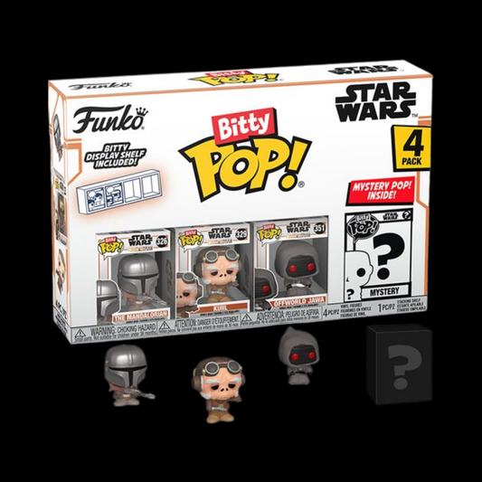 Star Wars: The Mandalorian with Pistol Funko Bitty Pop! Mini-Figure 4-Pack