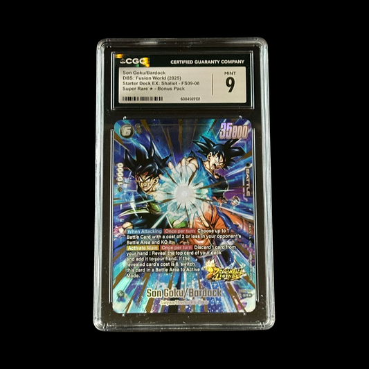Dragon Ball Super Fusion World Slab Son Goku/Bardock FS09-08 CGC 9 Mint 2025