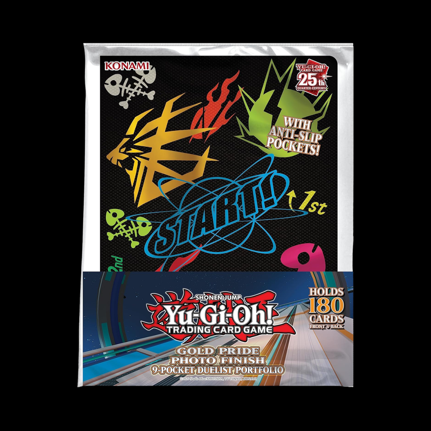 Konami Binder Yu-Gi-Oh! Gold Pride Photo Finish 9 Pocket 180x Cards