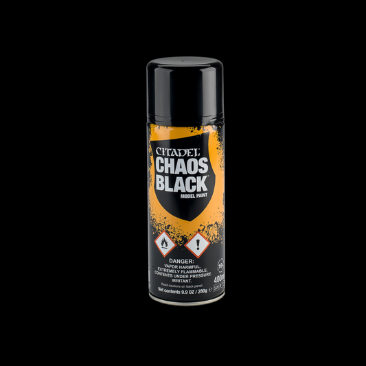 Warhammer Citadel Chaos Black Model Spray Paint