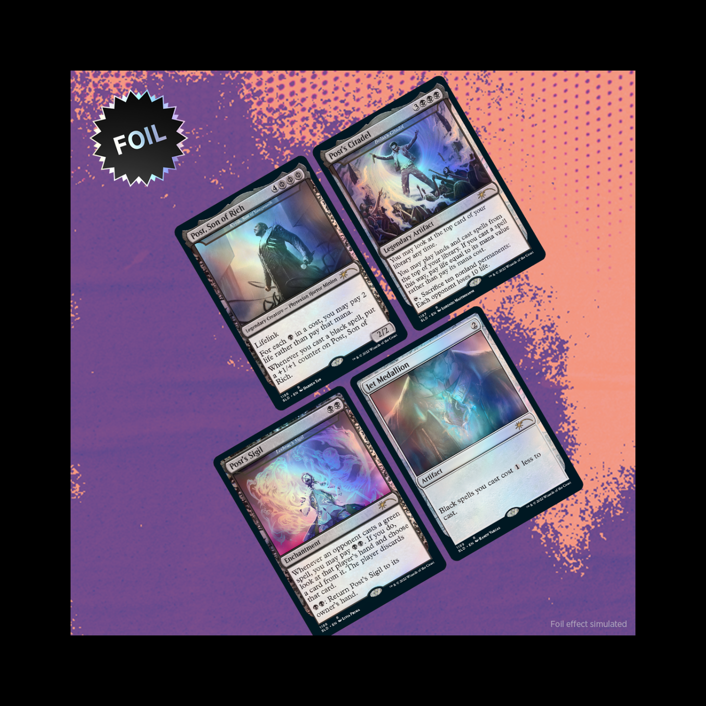 MTG Magic The Gathering Secret Lair Post Malone: Backstage Pass Foil Edition Sealed