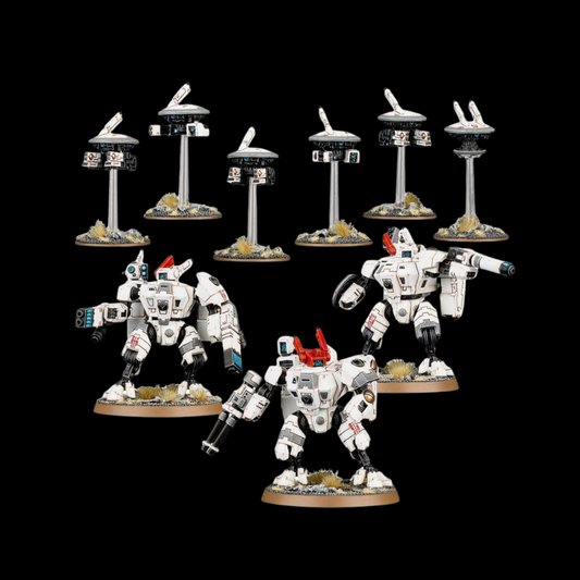 Warhammer 40K T'Au Empire: XV8 Crisis Battlesuit Team