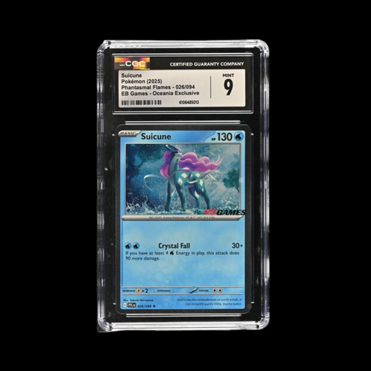 Pokemon Slab Suicune EB Games 026 2025 CGC 9 Mint