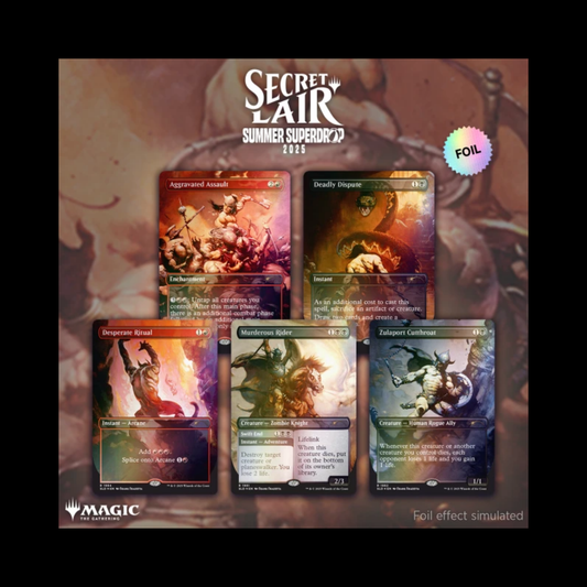 MTG Magic The Gathering Secret Lair Frank Frazetta : The Second Exhibition Rainbow Foil Sealed