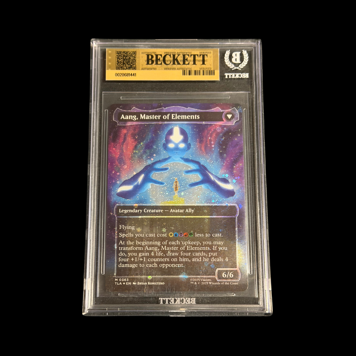 MTG Magic The Gathering Slab Avatar Aang 0363 BGS Pristine 10 2025