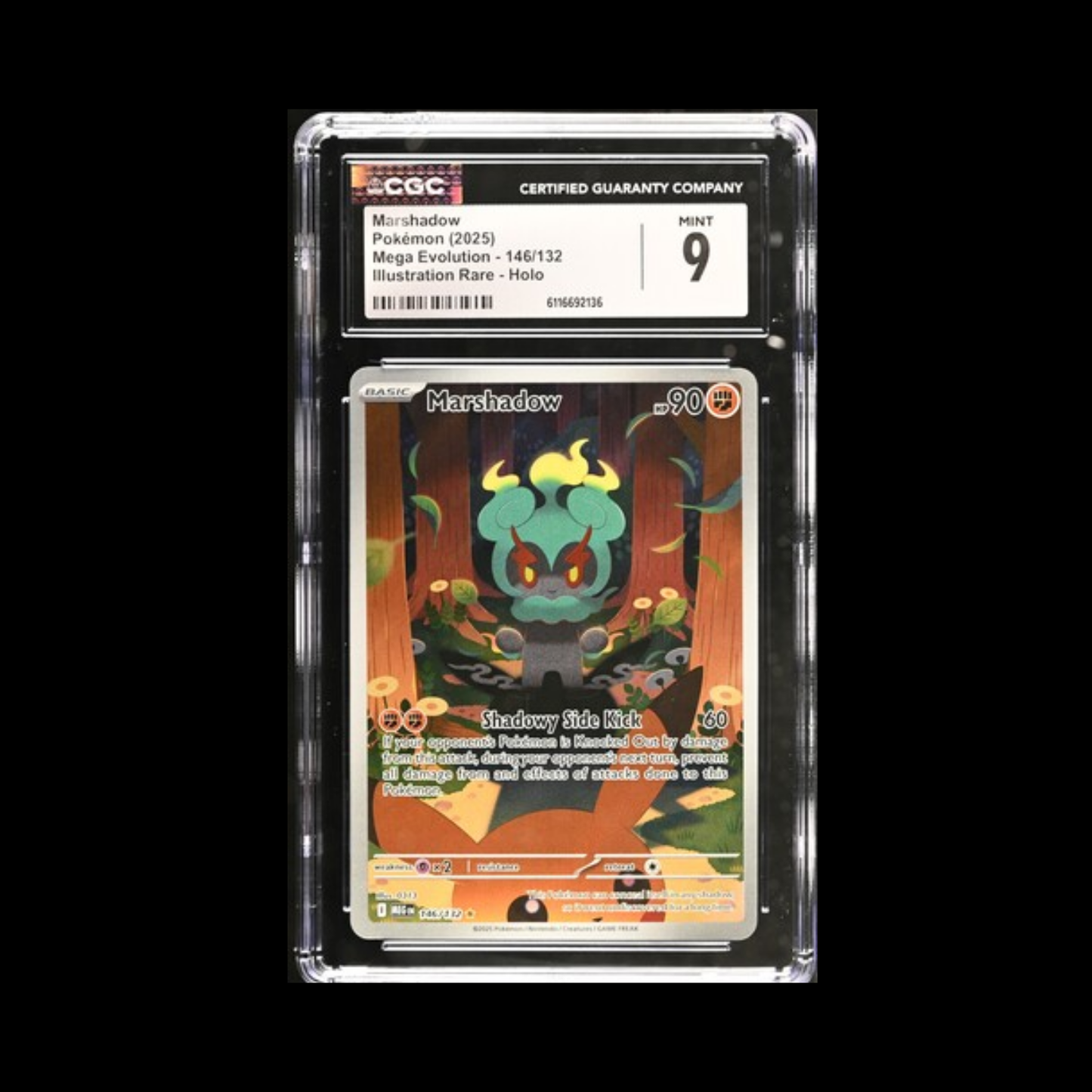 Pokemon Slab Marshadow 146 CGC 9 Mint 2025