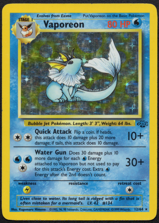 Vaporeon (12) (12/64) (JU)