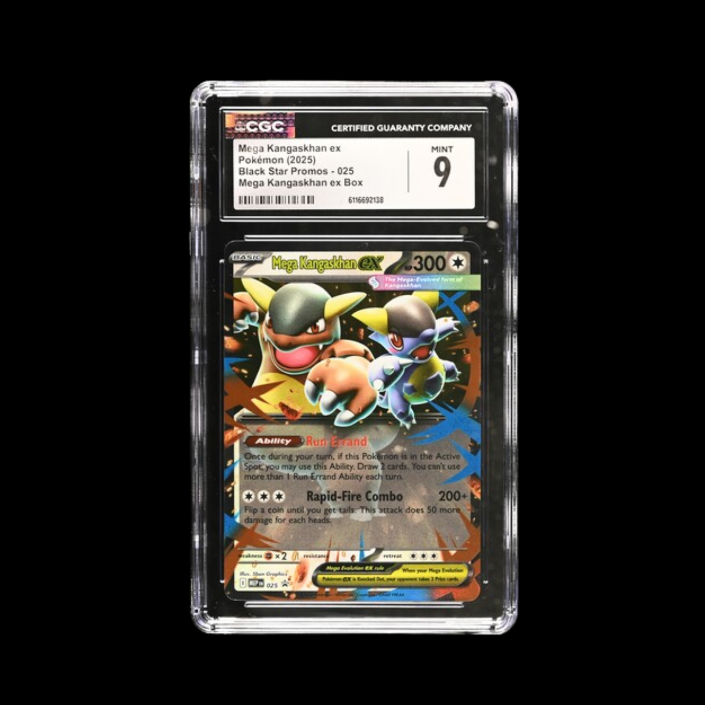 Pokemon Slab Mega Kangaskhan 025 CGC 9 Mint 2025