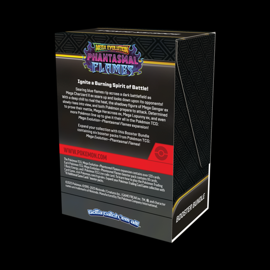 Pokemon Mega Evolution Phantasmal Flames Booster Bundle