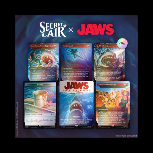 MTG Magic The Gathering Secret Lair Jaws Terror Of Amity Island Rainbow Foil Sealed