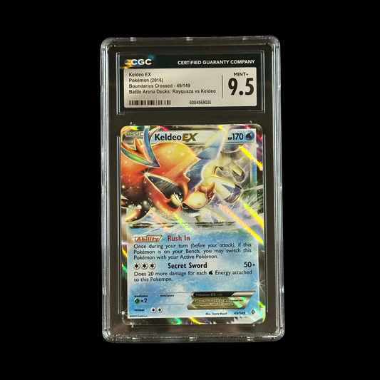 Pokemon Slab Keldeo EX 49/149 CGC 9.5 Mint+ 2016