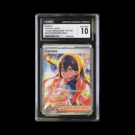 Pokemon Slab Carmine 217 2024 CGC 10 Gem Mint