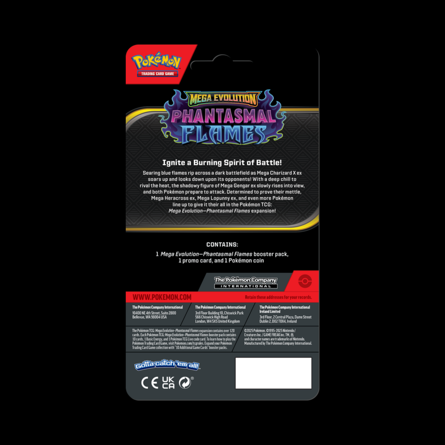 Pokemon Mega Evolution Phantasmal Flames Checklane Blister Pack