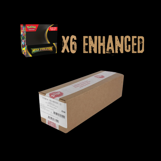 Pokemon Mega Evolution Enhanced 6X Booster Box Sealed Case
