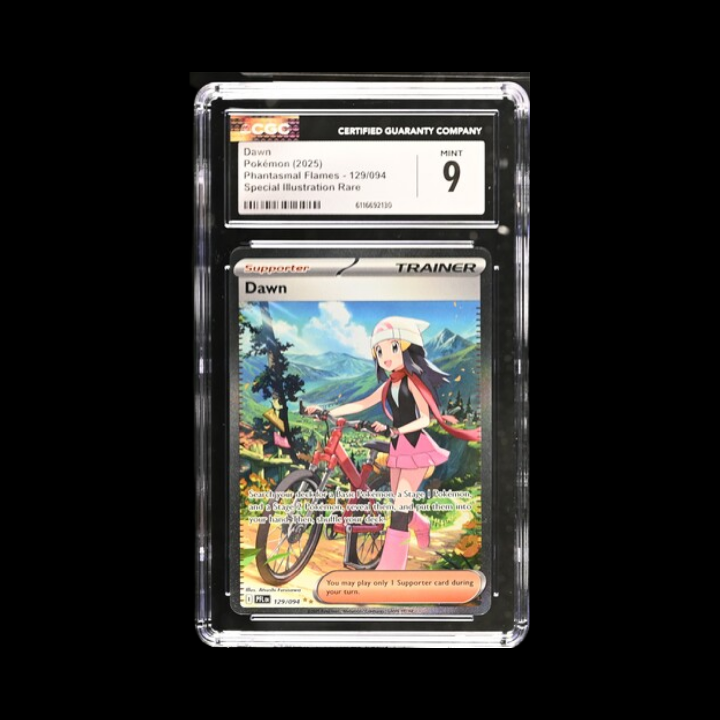 Pokemon Slab Dawn 129 CGC 9 Mint 2025