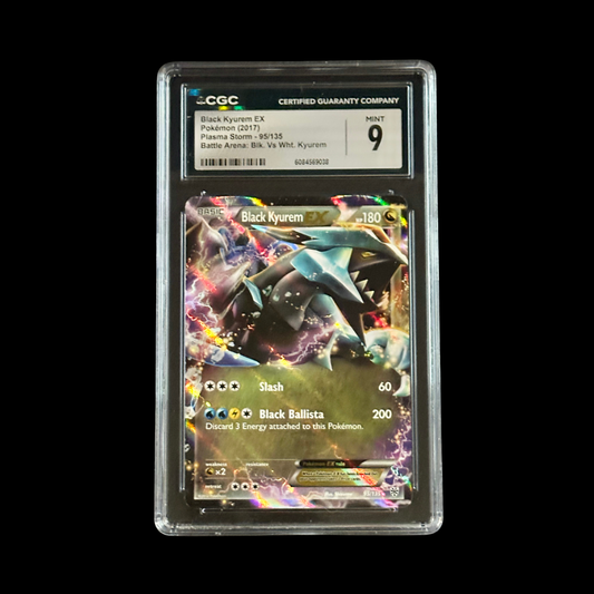 Pokemon Slab Black Kyurem EX 95/135 CGC 9 Gem 2017