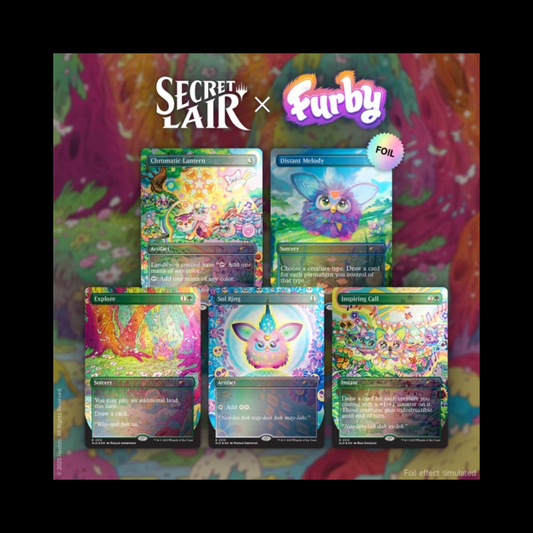 MTG Magic The Gathering Secret Lair X Furby Doo-Ay Noo-Lah Rainbow Foil Sealed