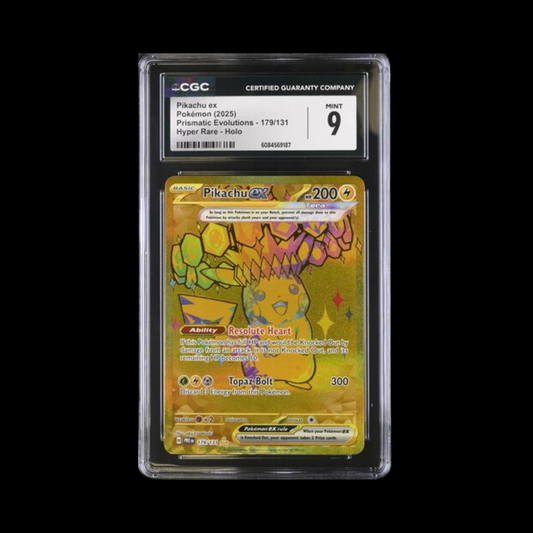 Pokemon Slab Pikachu 179 2025 CGC 9 Mint