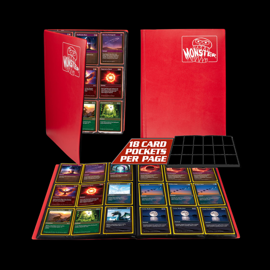 Monster Binder Matte Red 9 Pocket 360x Cards