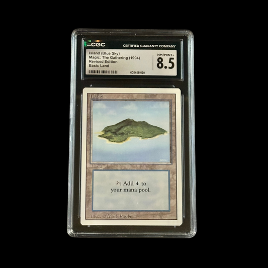 MTG Magic The Gathering Slab Island Revised CGC 8.5 NM+ 1994