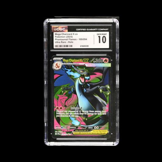 Pokemon Slab Mega Charizard X EX 109 CGC 10 Gem 2025