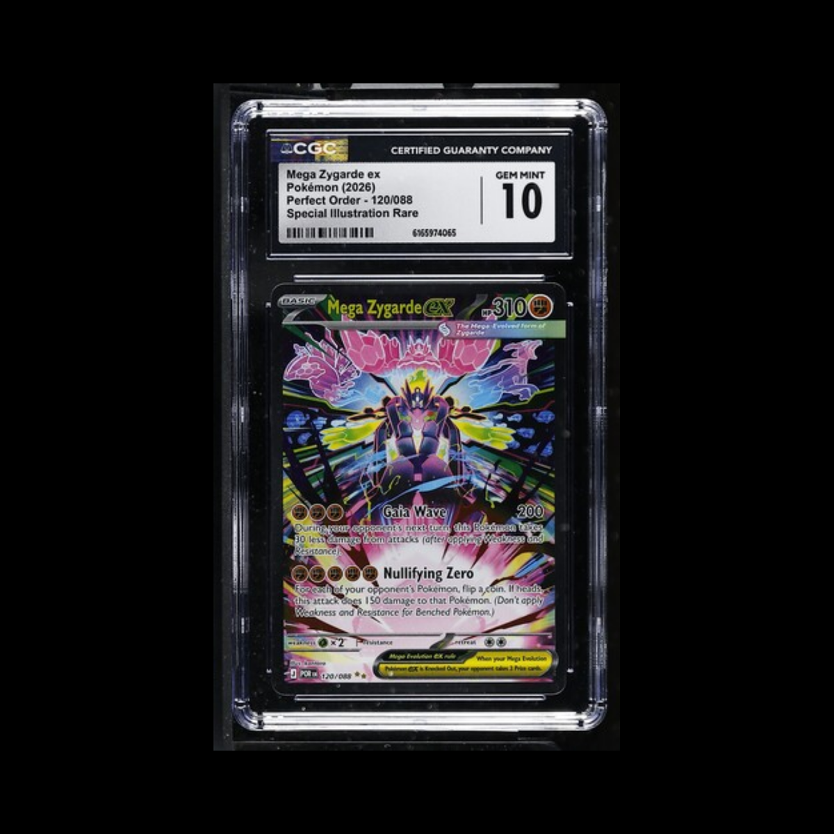 Pokemon Slab Mega Zygarde EX 120 CGC 10 Gem 2026