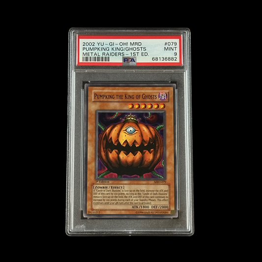 Yu-Gi-Oh! Slab Pumpking The King Of Ghosts Metal Raiders 1st Edition MRD-079 PSA 9 Mint 2002