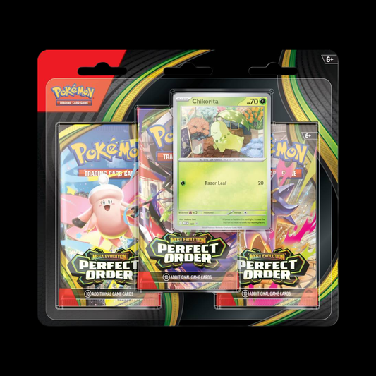 Pokemon Mega Evolution Perfect Order 3 Pack Blister (Ships March 27th)
