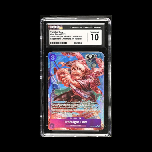 One Piece Slab Trafalgar Law OP05-069 CGC 10 Gem 2023
