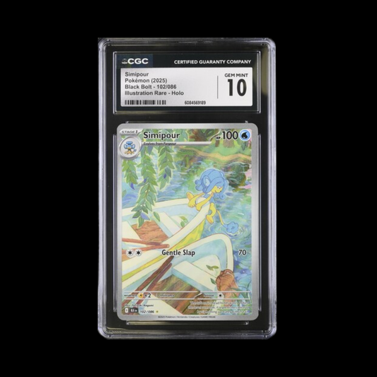 Pokemon Slab Simipour 102 2025 CGC 10 Gem Mint