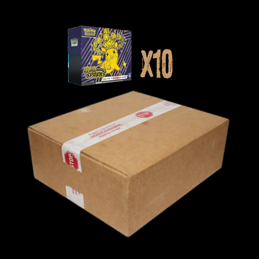 Pokemon Scarlet & Violet Surging Sparks 10X Elite Trainer Box Sealed Case