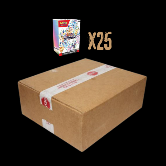 Pokemon Scarlet & Violet Prismatic Evolutions 25X Booster Bundle Sealed Case