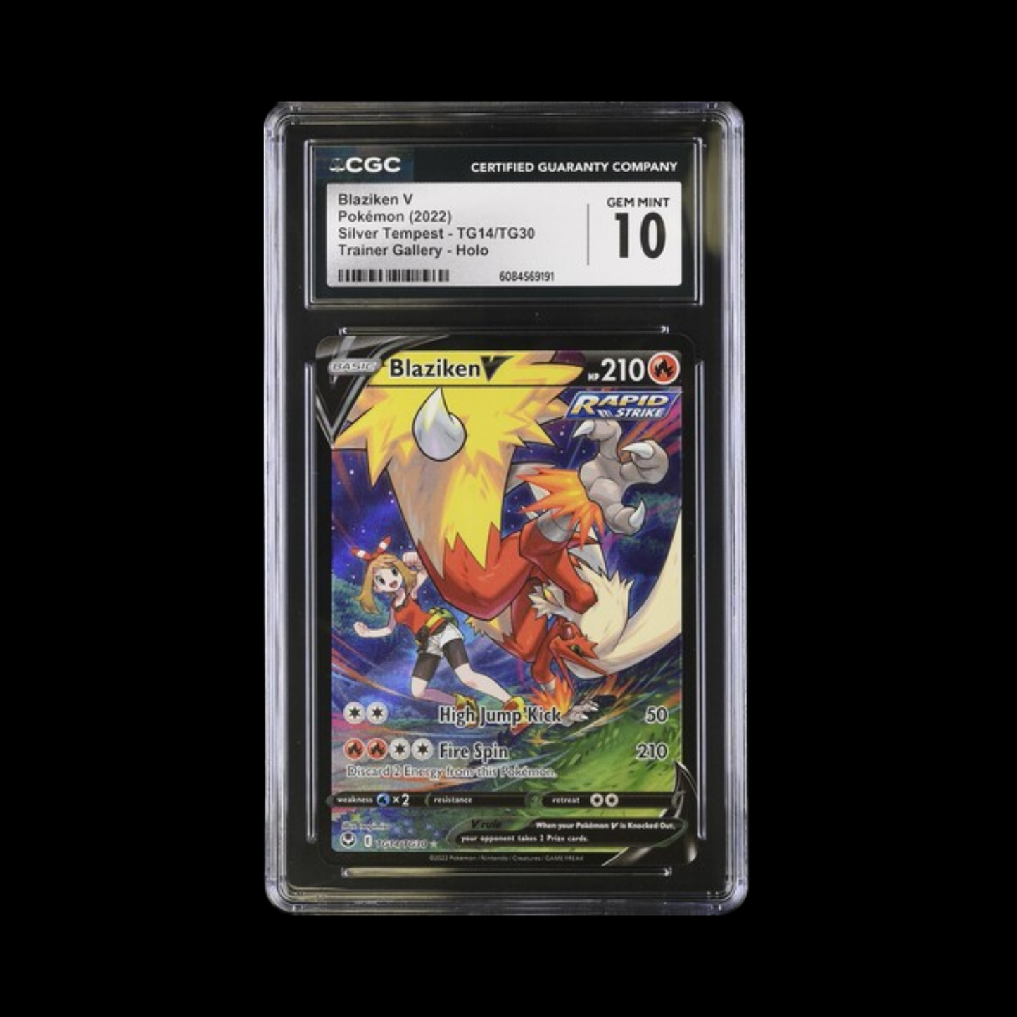 Pokemon Slab Blaziken TG14 2022 CGC 10 Gem Mint