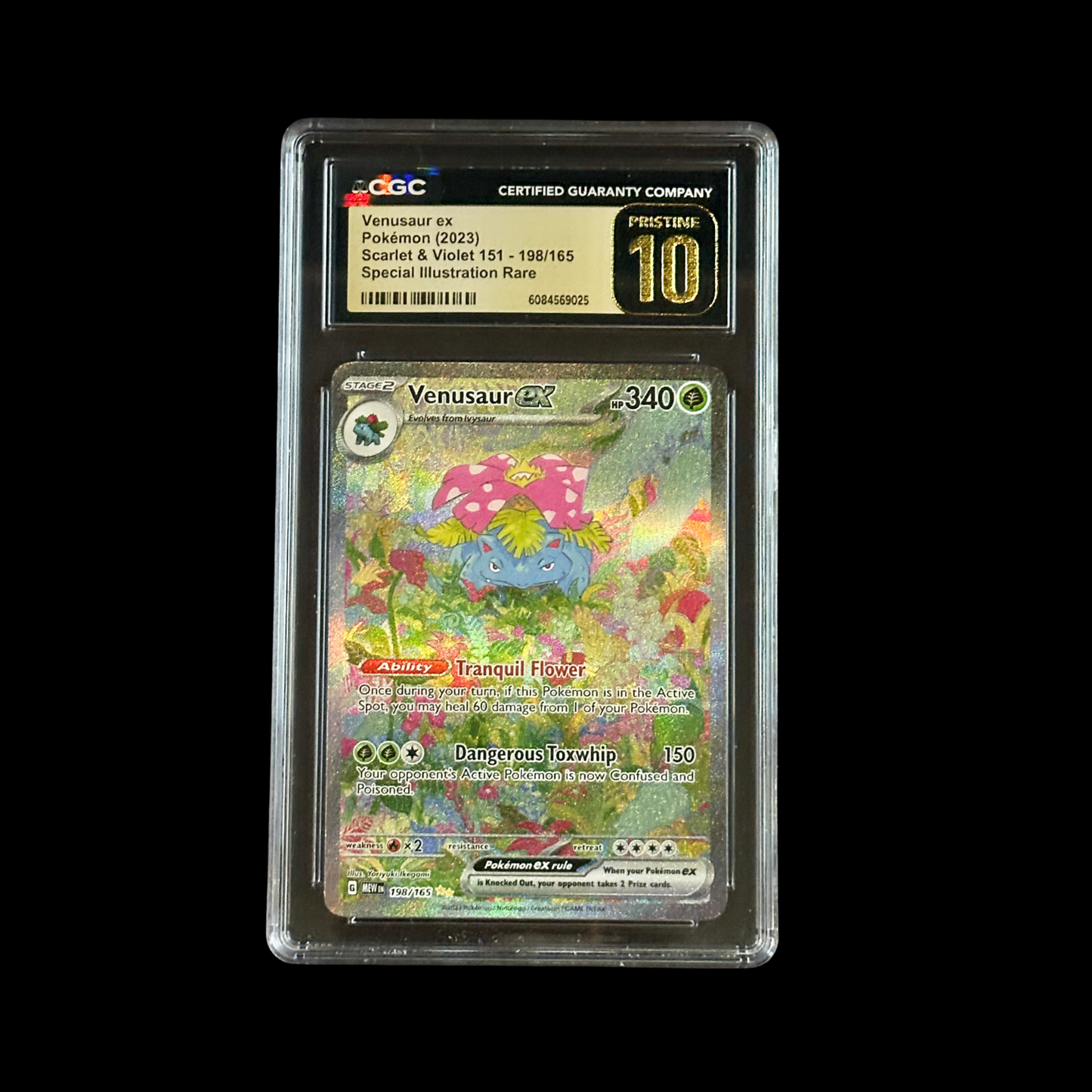 Pokemon Slab Venusaur EX 198/165 CGC Pristine 10 2023