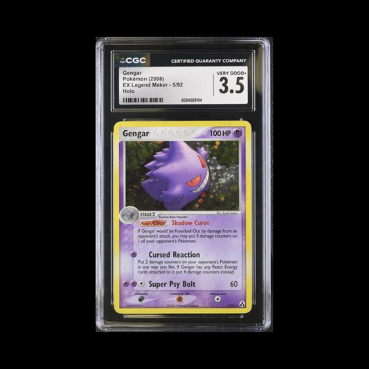 Pokemon Slab Gengar 05 CGC 3.5 VG+ 2006