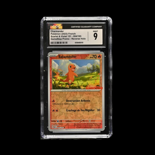 Pokemon Slab Charmander Gamestop French 004 2023 CGC 9 Mint