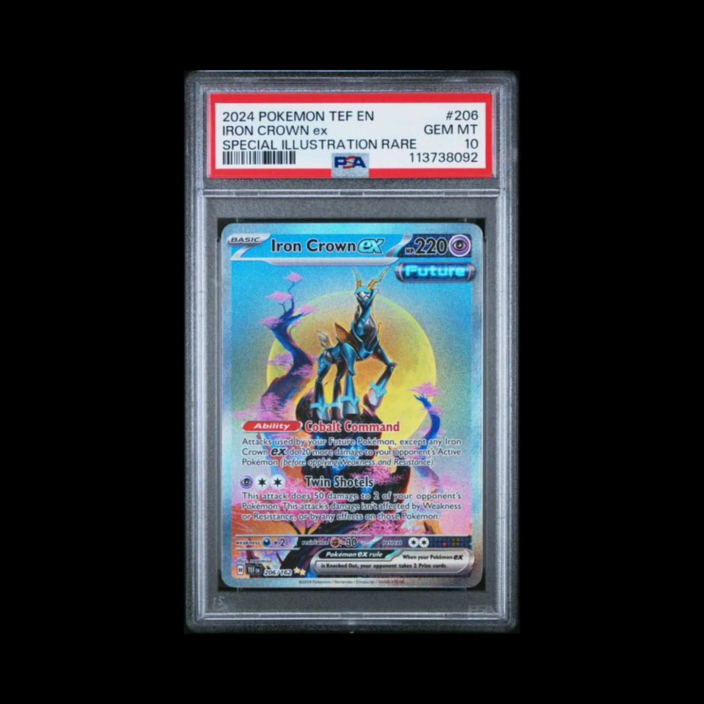 Pokemon Slab Iron Crown EX 206 PSA 10 Gem 2024