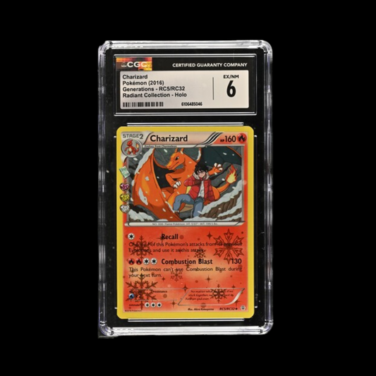 Pokemon Slab Charizard RC5 2016 CGC 6 Ex/Nm