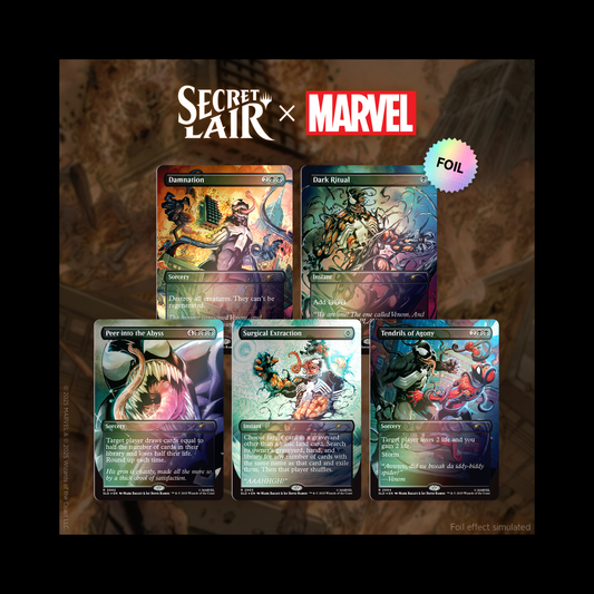 MTG Magic The Gathering Secret Lair Spider-Man: Venom Unleashed (COLORS) Rainbow Foil Sealed