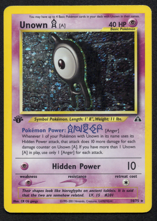 Unown [A] (14) (14/75) (N2)