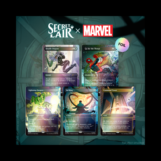 MTG Magic The Gathering Secret Lair Spider-Man: Villainous Plots Rainbow Foil Sealed