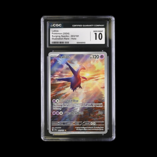 Pokemon Slab Latios 203 2024 CGC 10 Gem Mint