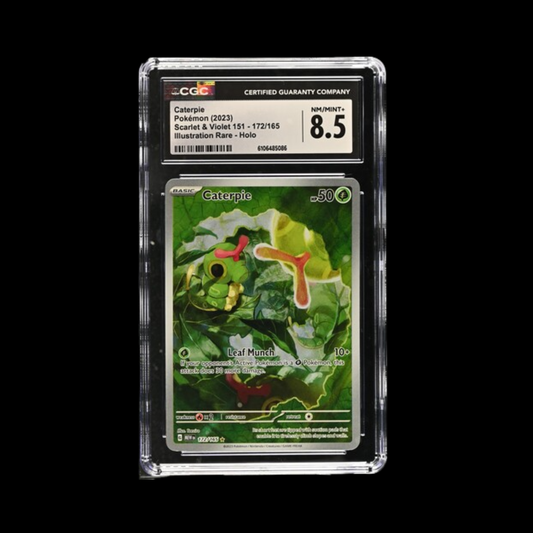 Pokemon Slab Caterpie 172 2023 CGC 8.5 NM/Mint+
