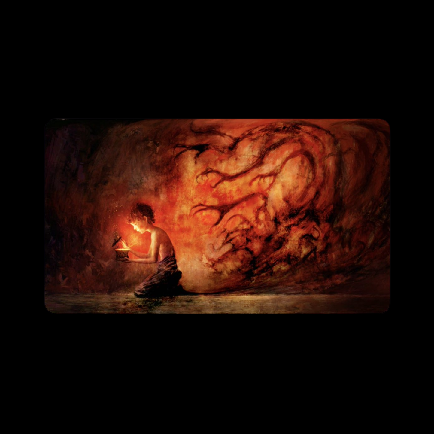 MTG Magic The Gathering Authentic Limited Playmat Signed - Allure of the Unknown