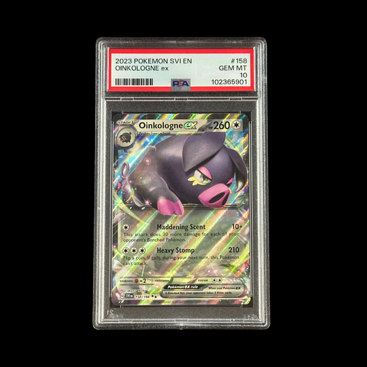 Pokemon Slab Oinkologne EX Scarlet & Violet Holo 158/198 PSA 10 Gem 2023